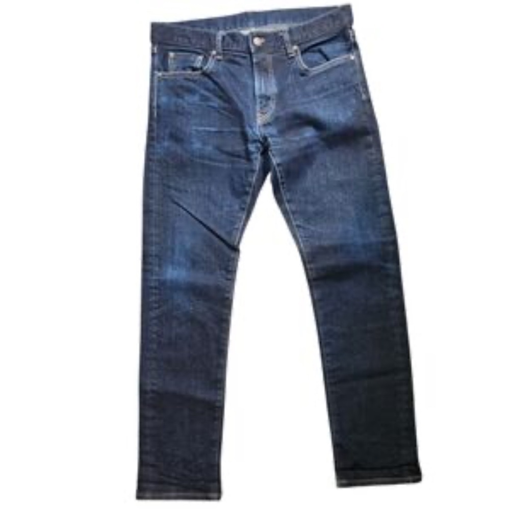 Uniqlo Japanese Selvedge Kaihara Slim Straight Jeans 33x32